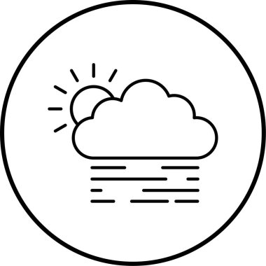 Bulut. Web simgesi basit tasarım