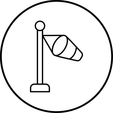 Bayrak simgesinin vektör illüstrasyonu