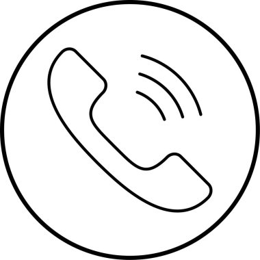 - Telefon. Web simgesi basit illüstrasyon