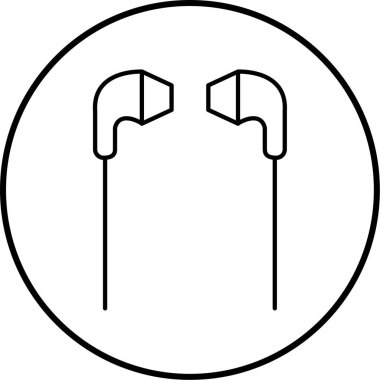 Tek bir simgenin vektör illüstrasyonu