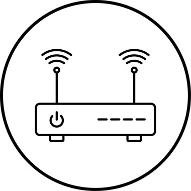 Yönlendirici. Web simgesi basit illüstrasyon