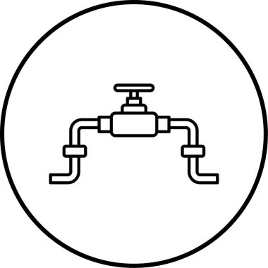 Bir bitki simgesinin vektör illüstrasyonu