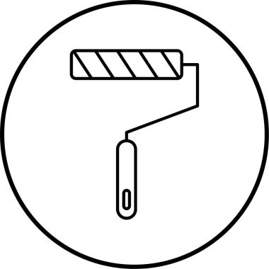 Boya silindiri. Basit resimleme