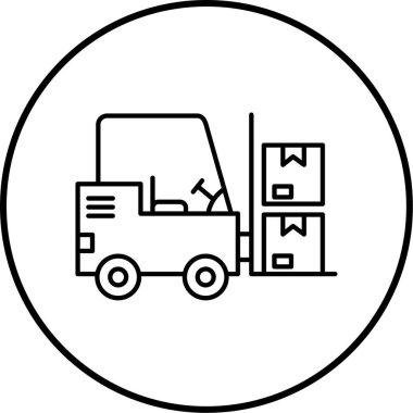 Taşıma simgesinin vektör illüstrasyonu