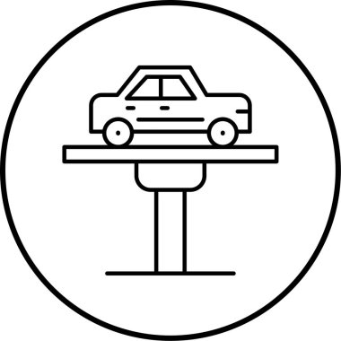 araba simgesi vektör illüstrasyonu