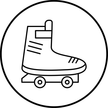 Buz pateni simge vektör çizim