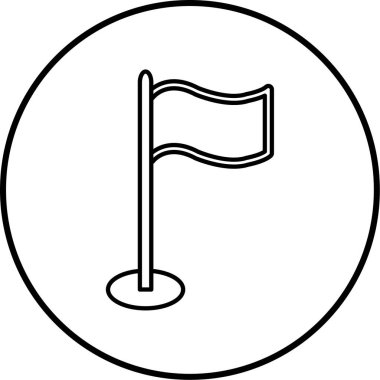 bayrak ikonu vektör illüstrasyonu