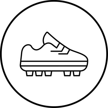 Spor ayakkabı simgesinin vektör illüstrasyonu