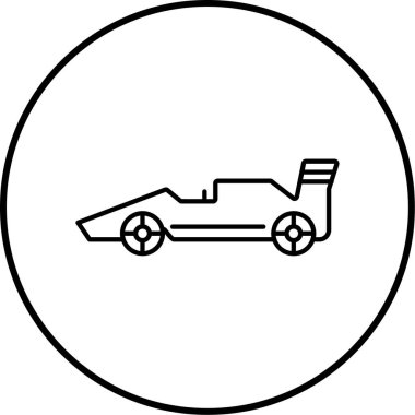 araba simgesi vektör illüstrasyonu