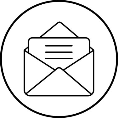 Posta simgesinin vektör illüstrasyonu