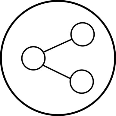 Paylaş. Web simgesi basit illüstrasyon