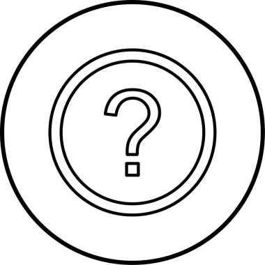soru işareti simgesi, vektör illüstrasyonu