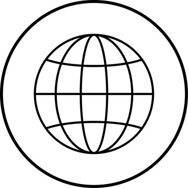 küresel ağ. Basit resimleme