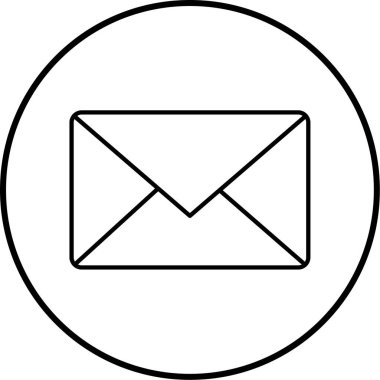 E- posta simgesi vektör illüstrasyonu