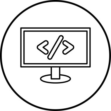 bilgisayar simgesi vektör illüstrasyonu