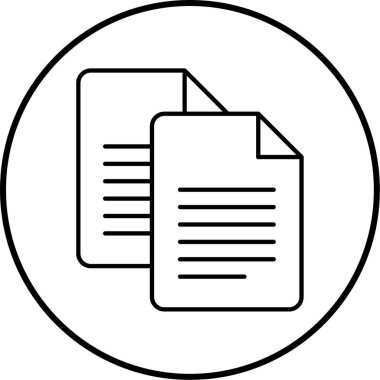 belge simgesi vektör illüstrasyonu