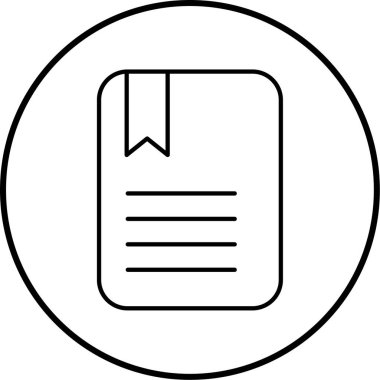 kitap simgesi vektör illüstrasyonu