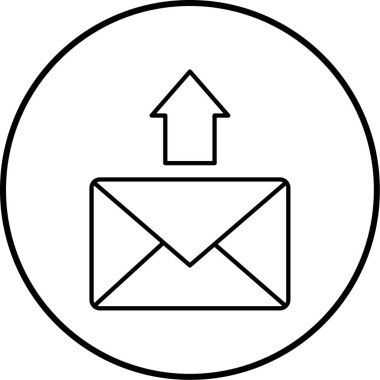 E- posta simgesi vektör illüstrasyonu