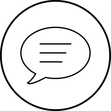 Sohbet balonu Basit resimleme