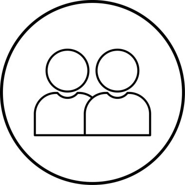 İnsan simgesinin vektör illüstrasyonu