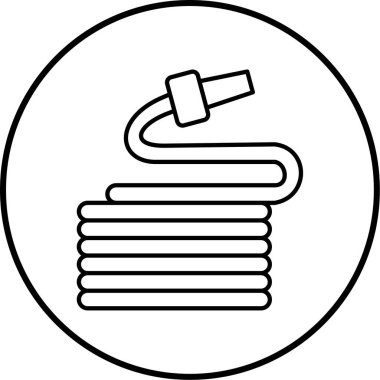 Basit hortum simgesinin vektör çizimi