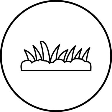 Bir ağaç simgesinin vektör illüstrasyonu