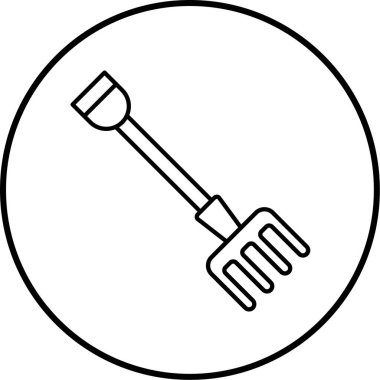 Bahçe aleti. Web simgesi basit illüstrasyon