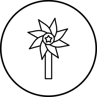 Bir oyuncak simgesinin vektör illüstrasyonu