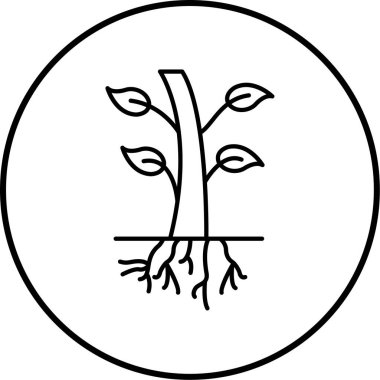 ağaç simgesi vektör illüstrasyonu