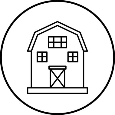 Ev simgesinin vektör illüstrasyonu 