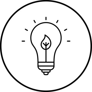 Ampul simgesinin vektör illüstrasyonu