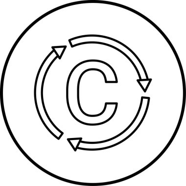 Bir geri dönüşüm simgesinin vektör çizimi