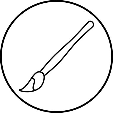 Boya fırçası. Web simgesi