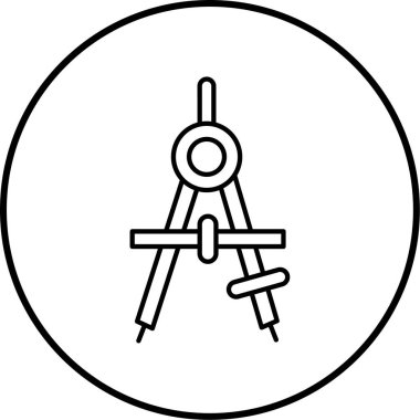 Çizgi tasarımında bilim ve eğitim tema simgesi.