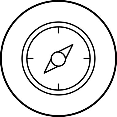 pusula simgesi modadan izole edilmiş arkaplan