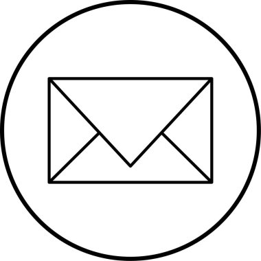 E- posta simgesi vektör illüstrasyonu