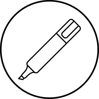 İşaretleyici. Web simgesi basit illüstrasyon