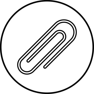 Bir ataç simgesinin vektör illüstrasyonu