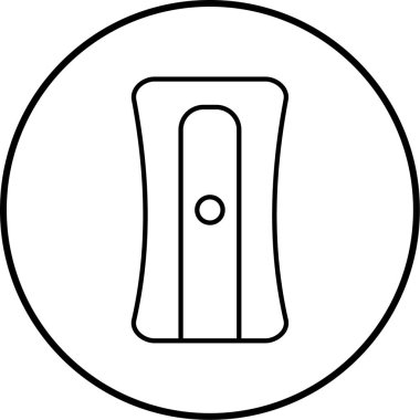 Bir kalem açacağı simgesinin vektör illüstrasyonuName