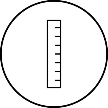 cetvel simgesi çizimi