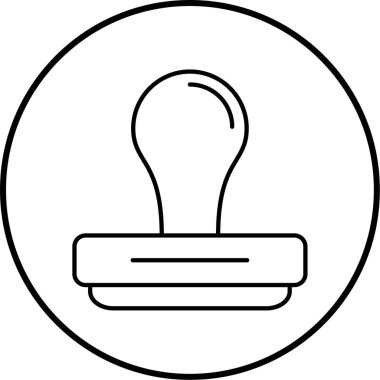 Pul simgesinin vektör illüstrasyonu