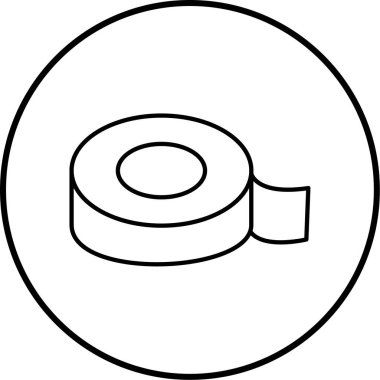 Bir teyp simgesinin vektör illüstrasyonu