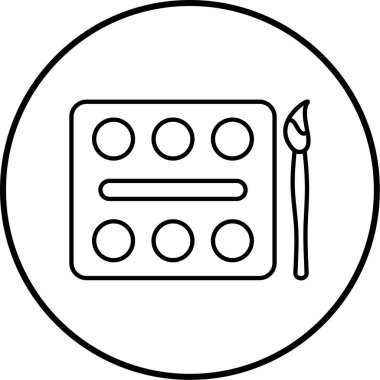 boya simge vektör çizim