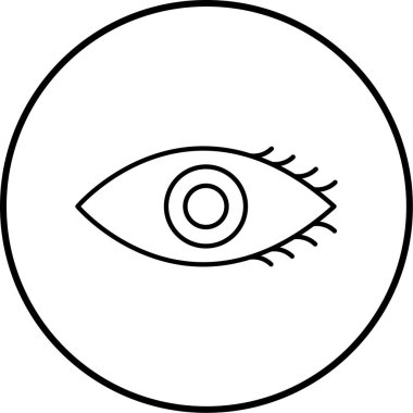 Göz simgesi vektör illüstrasyonu