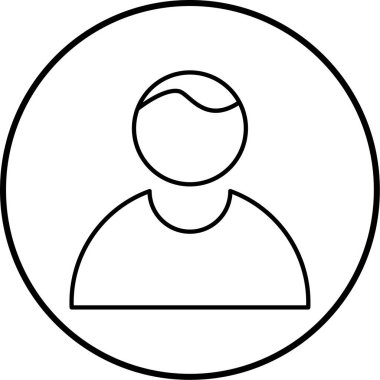 avatar. Web simgesi basit illüstrasyon