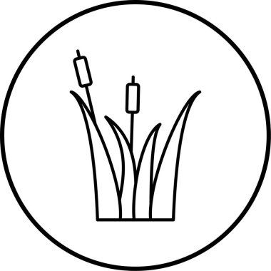 bitki simgesi vektör illüstrasyonu