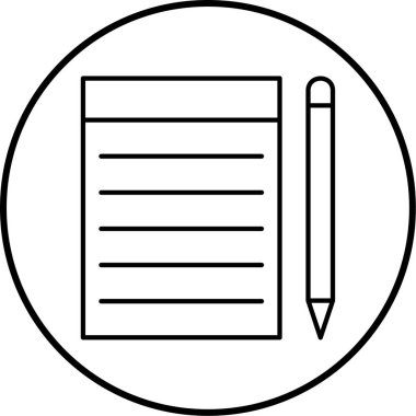 Belge simgesinin vektör illüstrasyonu