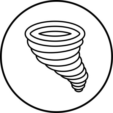 Tornado simgesi vektör illüstrasyonu