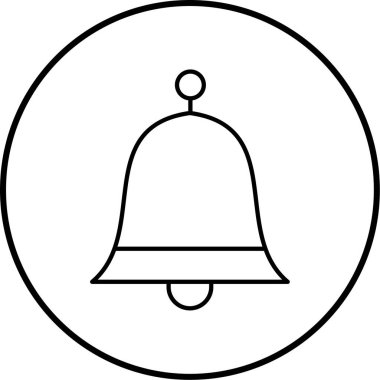 Çan simgesi vektör illüstrasyonu