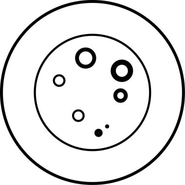 Kurabiye. Web simgesi basit illüstrasyon